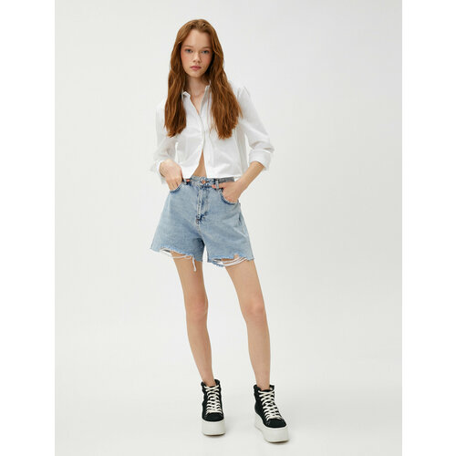 фото Шорты koton, размер 48, голубой