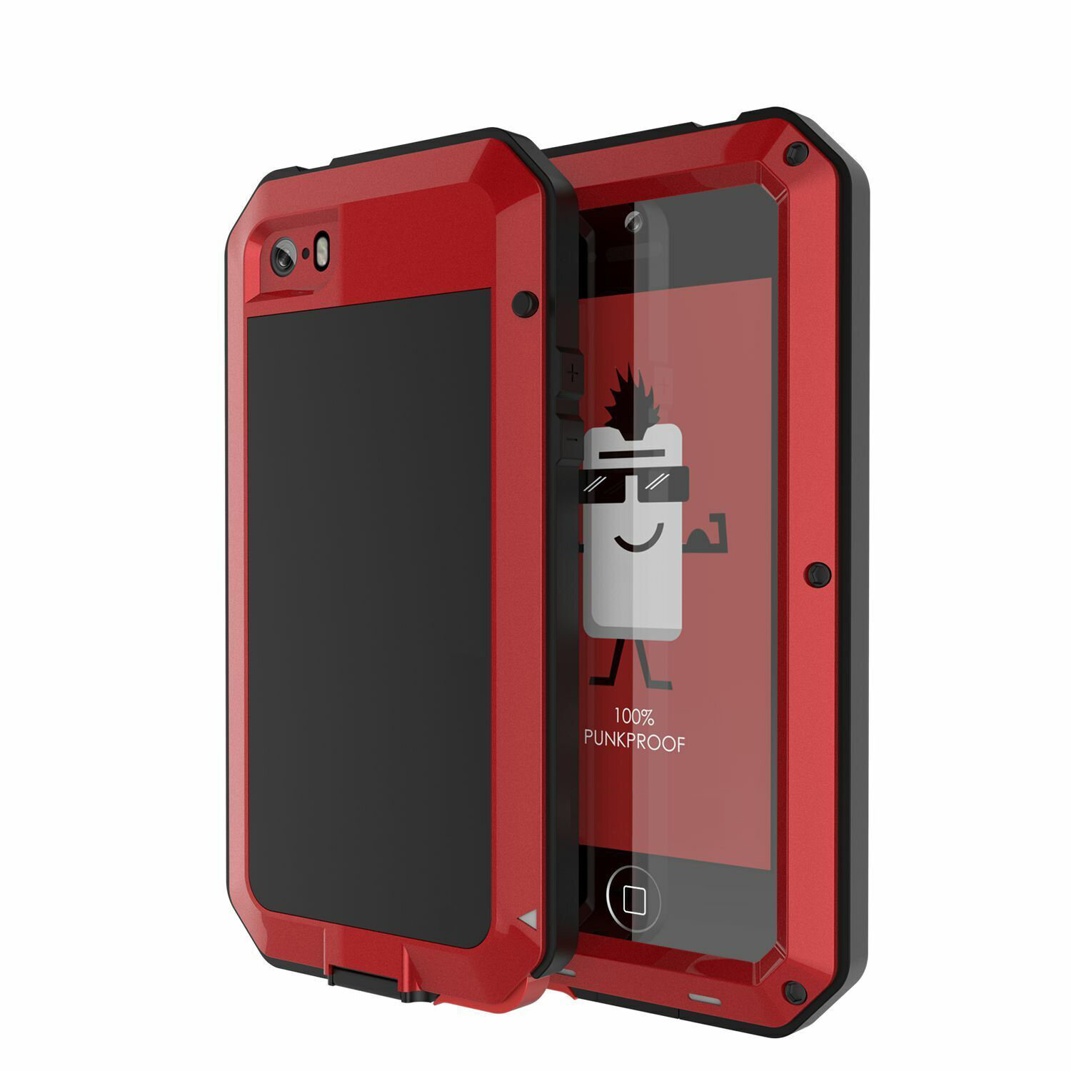 Чехол для iPhone 5, iPhone 5s, iPhone SE LunaTik Taktik Extreme ударопрочный, цвет Satin Red