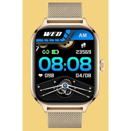 Умные часы для женщин и мужчин SENBONO 201 Golden Steel Гарантия 1 год 287000₽