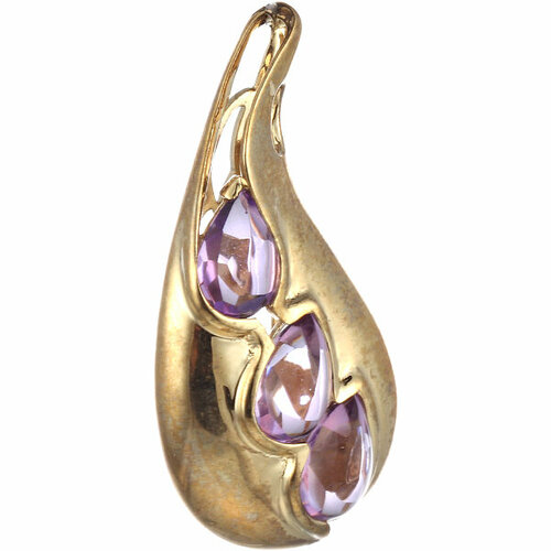 фото Подвеска element47, серебро, 925 проба, аметист синтетический