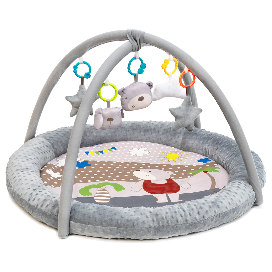 Коврик с игрушками Funkids "Round Comfy Gym", CC9041