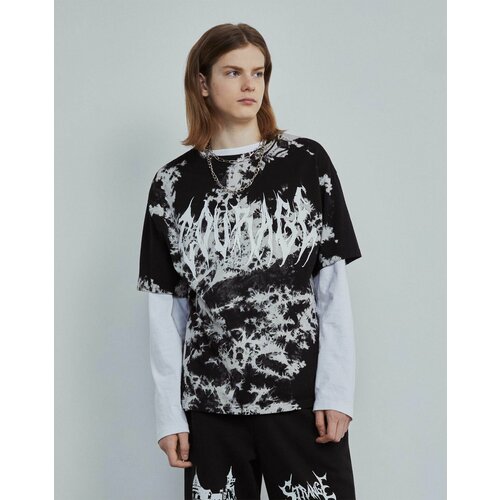 фото Футболка gloria jeans, размер 12-14л/158-164, черный, мультиколор