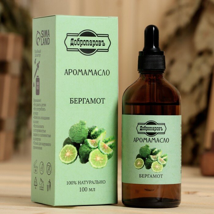 Эфирное масло "Бергамот", 100 мл "Добропаровъ" (арт. 9865954)