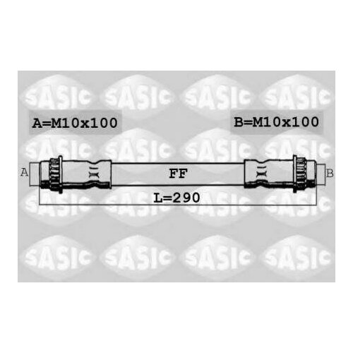 Тормозной шланг задний [290 mm] для RENAULT Megane / Scenic 96 - SASIC SBH4070