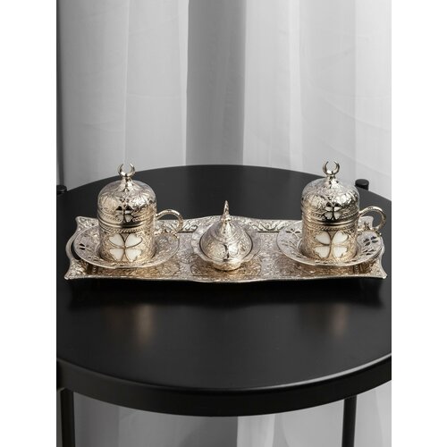 Кофейный набор серебро на 2 персоны 2690₽