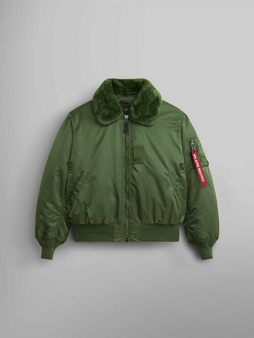 Бомбер ALPHA INDUSTRIES, размер S, зеленый