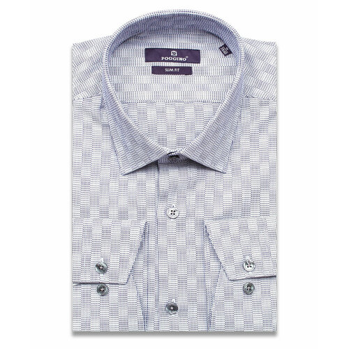 фото Рубашка poggino, размер m (39-40 cm.), серый
