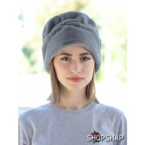 фото Шапка shopshap шапка shopshap марика, цвет: голубой, размер головы (см.): 57, размер 57, голубой