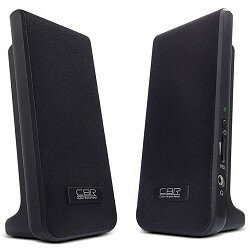 CBR CMS 295 Black, 2*1 Вт (2 Вт RMS), питание USB, 3.5 мм линейный стереовход, цвет черный