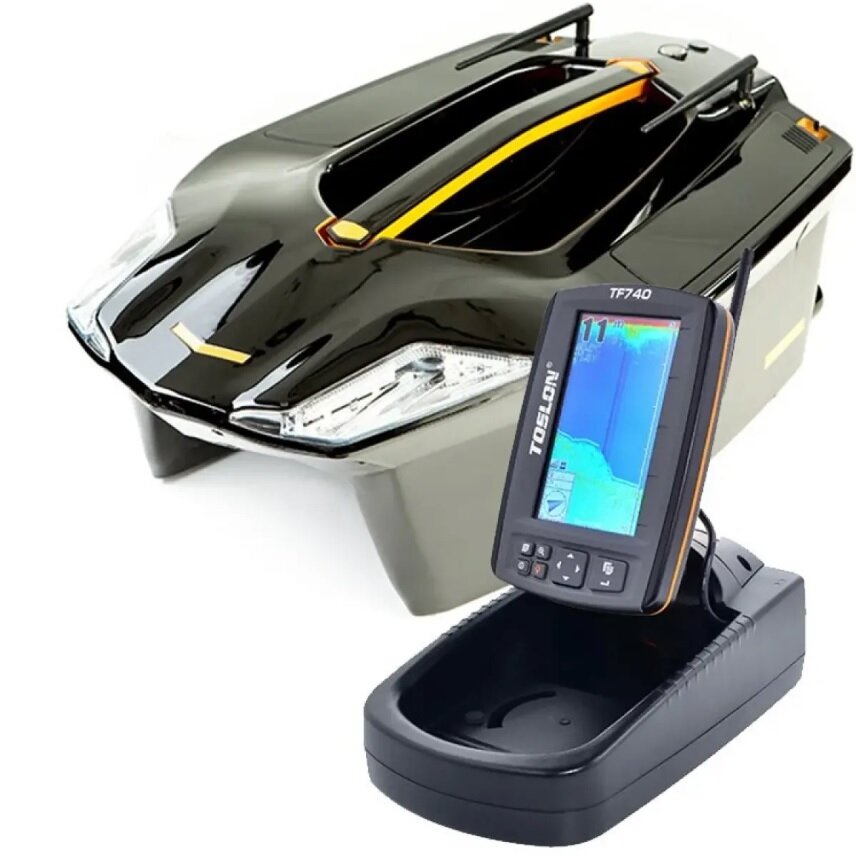 Кораблик для прикормки Toslon xboat 730+эхолот TF-740 GPS+xpilot