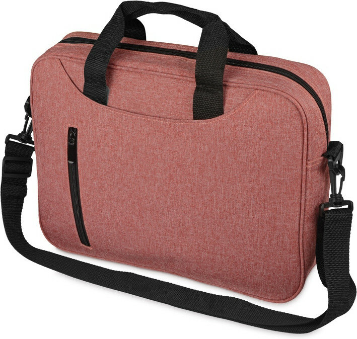 фото Сумка для ноутбука Wing с вертикальным наружным карманом, красный