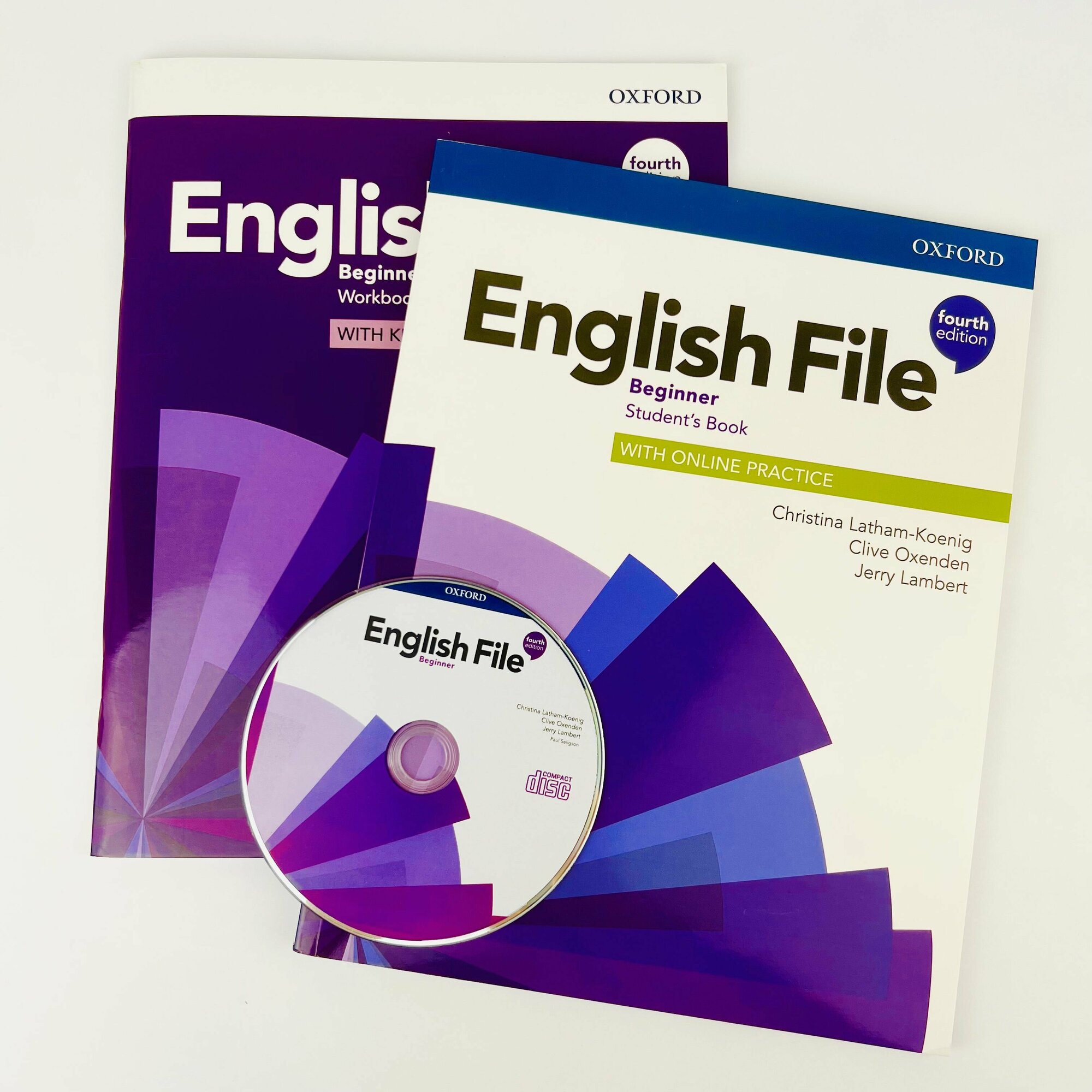 English File beginner 4th edition. полный комплект: Учебник+Тетрадь+CD диск