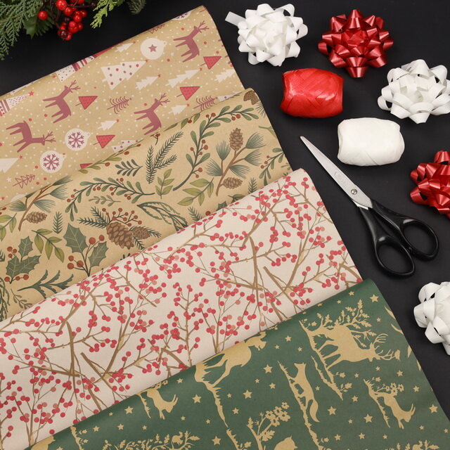 фото Koopman Набор для упаковки подарков Craft Xmas, 13 предметов PPN102100