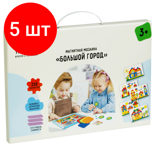 Комплект 5 шт Магнитная мозаика ТРИ совы Большой город 250 эл 4225₽