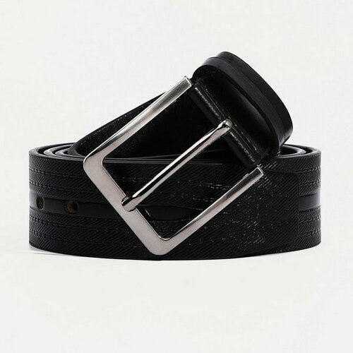 фото Ремень сима-ленд, размер 130, черный сима-лэнд