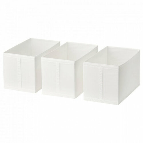 Коробка для хранения вещей в шкафу, гардеробе SKUBB 31x55x33 см, белая