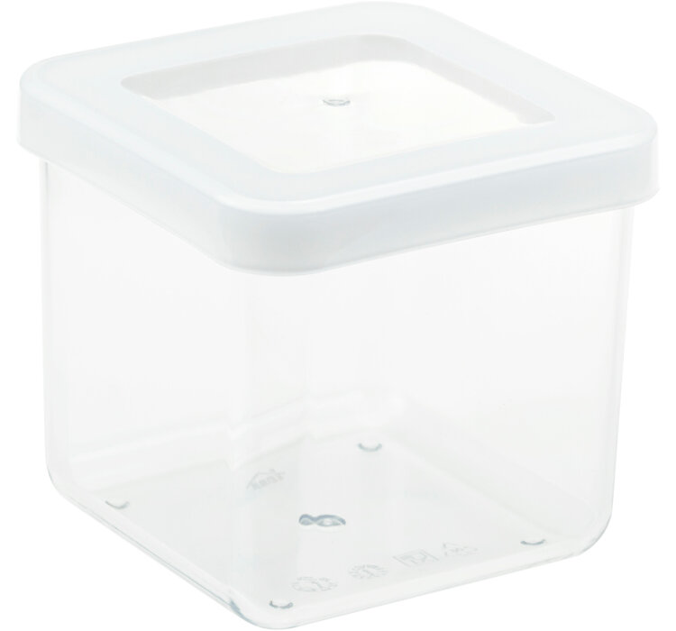 Емкость / контейнер для сыпучих продуктов степ, 650 мл, 10x10x9.5 см, IDEA