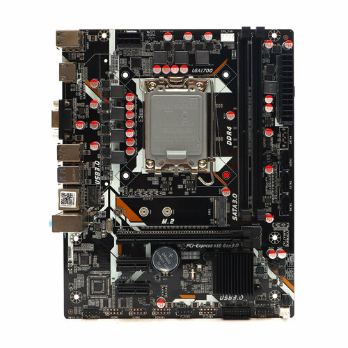 материнская плата с процессором и кулером zczf h61b socket1155 intel h61 matx Материнская плата ZCZF H610, Socket1700, Intel H610, mATX