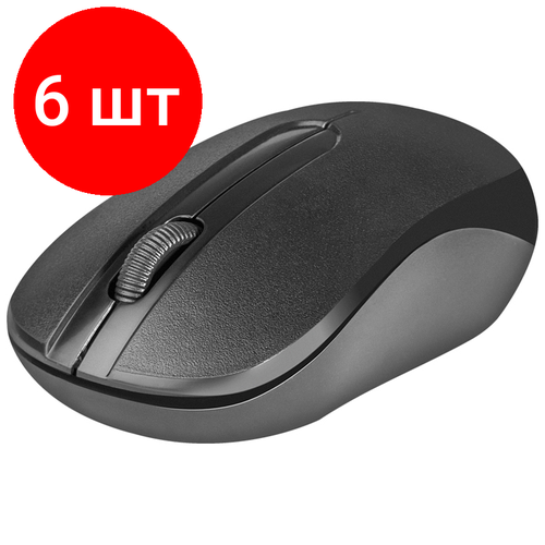 Комплект 6 шт Мышь беспроводная Defender Datum MM-285 черный 2btnRoll 275600₽