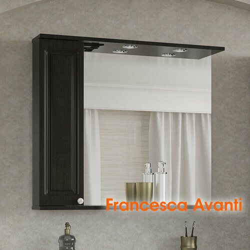 Шкаф-зеркало Francesca Avanti Империя 80 левый венге 9890₽