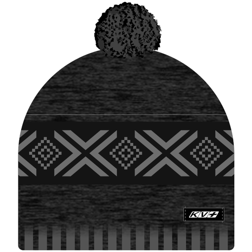 шапка kv размер onesize черный белый Шапка KV+, размер OneSize, черный, серый