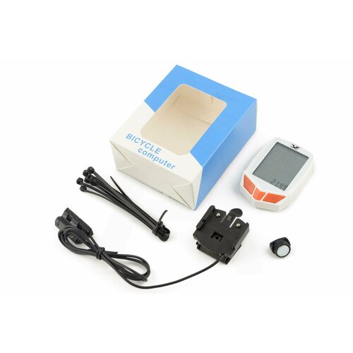 фото Велокомпьютер проводной с подсветкой (mod: ys-661a) (белый) "ys" нет бренда