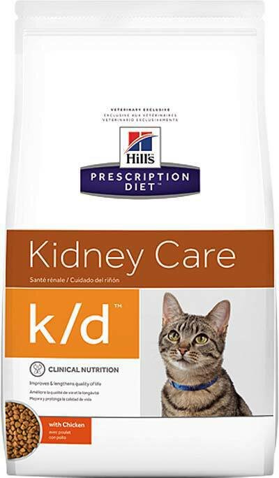 Корм сухой HILLS Prescription Care "K/D Kidney Care" с курицей при лечении почек, сердца и нижнего отдела мочевыводящих путей 1.5 кг