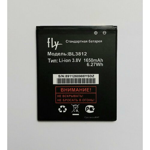 Аккумуляторная батарея для Fly iQ4416 (ERA Life 5) (BL3812) 1650 mAh аккумулятор для телефона fly iq4416 era life 5 bl3812