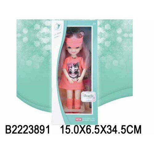 Кукла, ручки и ножки на шарнирах, в к 15x6,5x34,5 см