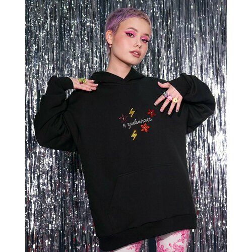 фото Худи мам, купи!, размер s-m, черный