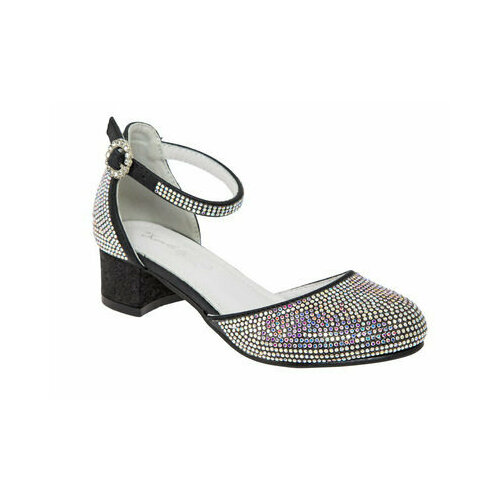 Туфли KENKA, размер 31, серебряный, черный туфли kenka размер 32 черный серебряный