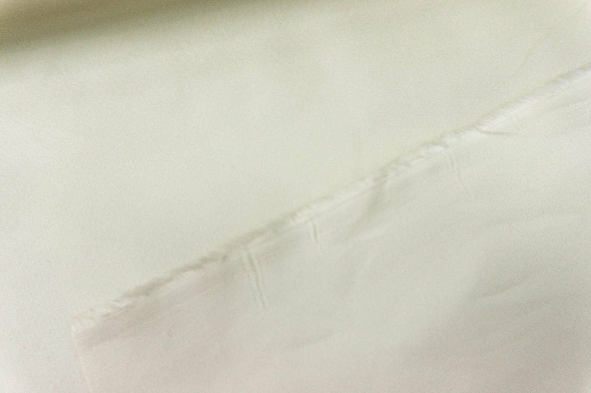 фото Ткань Бархат хлопок стрейч слоновая кость. Ткань для шитья