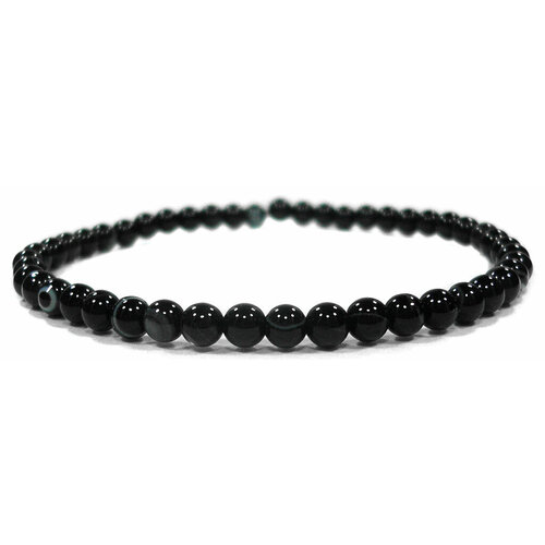 фото Браслет, размер 19 см, бесцветный, черный нет бренда