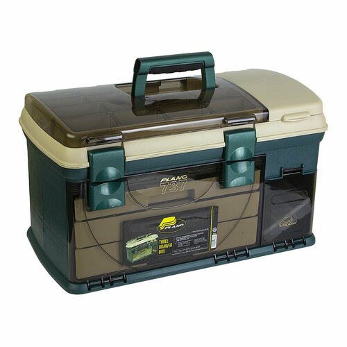 Ящик Plano 737002 3 Drawer Box Grn/Beige W/1-23500 (54.0cm x 30.5cm x 30.5cm)