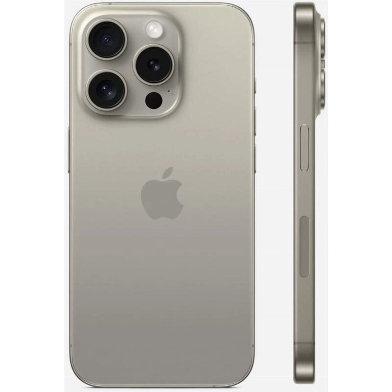 Смартфон Apple iPhone 15 Pro 128 ГБ, титан, Dual SIM (eSIM) — фото 1