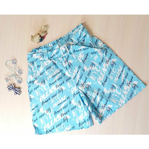 фото Шорты , размер 30, голубой нет бренда