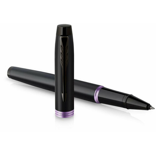 Ручка роллер Parker IM Vibrant Rings T315 (CW2172950) Amethyst Purple PVD F чернила черн. подар. кор.