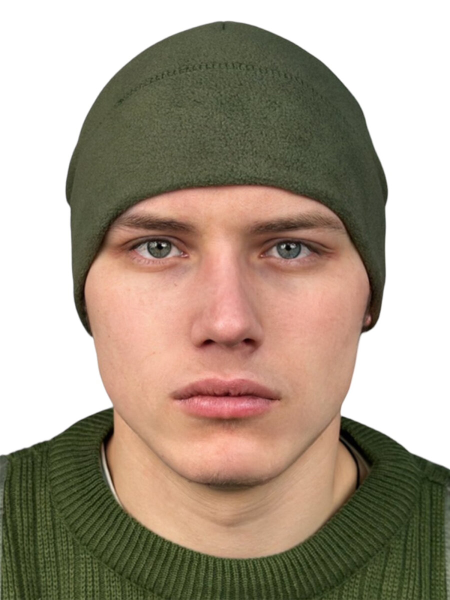 Шапка ВОЕНПРО для мужчин, размер 44-54, оливковый — фото 1
