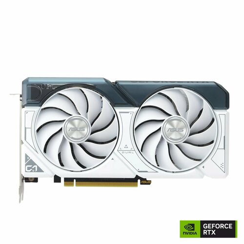 Видеокарта ASUS NVIDIA GeForce RTX 4060 Dual 8Gb DDR6 128 бит (DUAL-RTX4060-O8G-WHITE) видеокарта asus dual radeon rx 5500 xt evo oc 8gb dual rx5500xt o8g evo retail