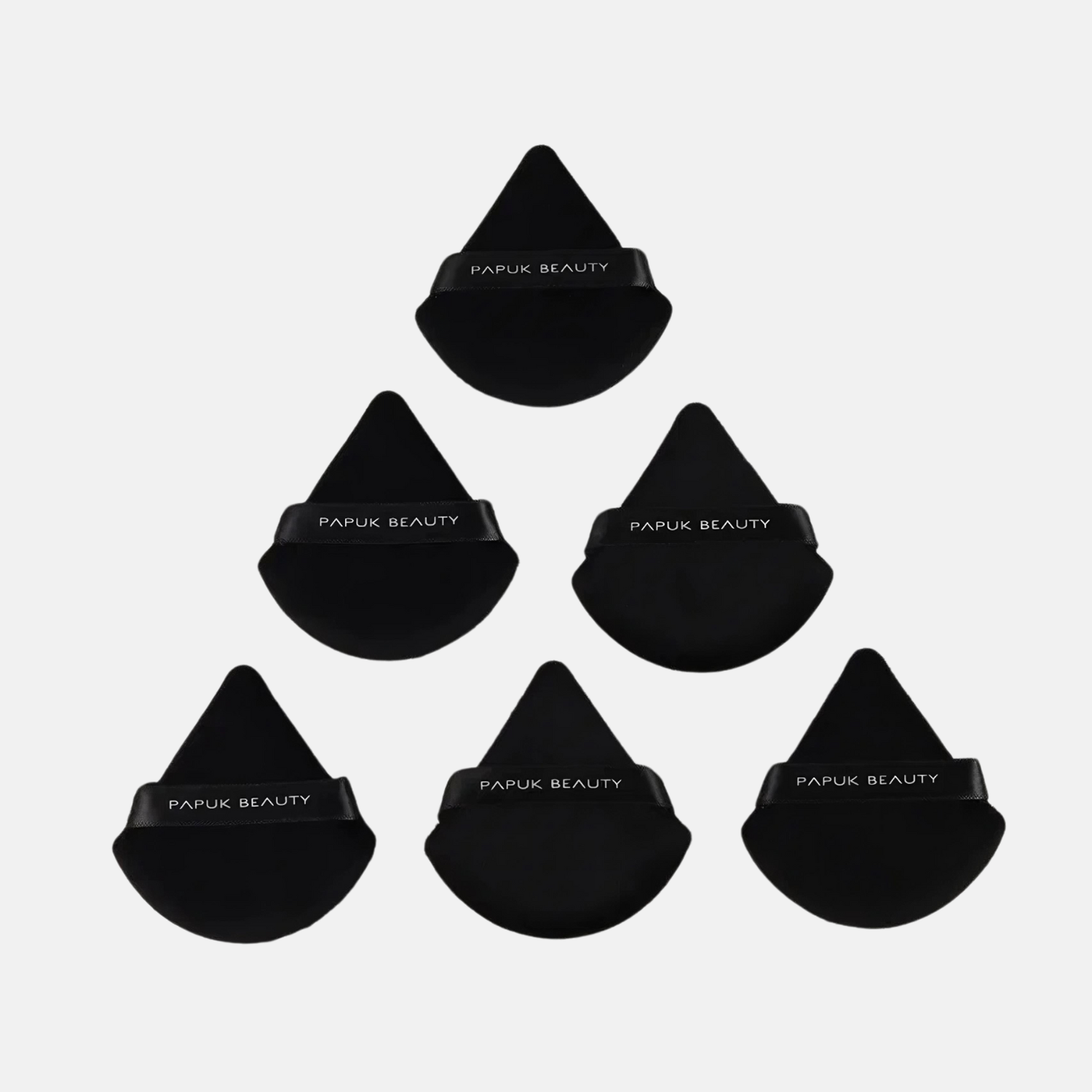 фото Пуховки для пудры набор 6 шт / Спонжи для макияжа / Papuk Beauty