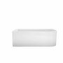 Пристенная, прямоугольная акриловая ванна в комплекте со сливом-переливом BelBagno BB712-1700-730-L левосторонняя