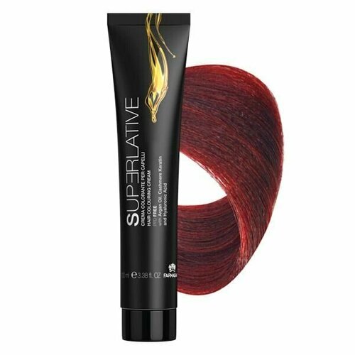 FARMAGAN SUPERLATIVE Крем-краска для волос, 5.66 Светло-каштановый интенсивный красный, 100 мл