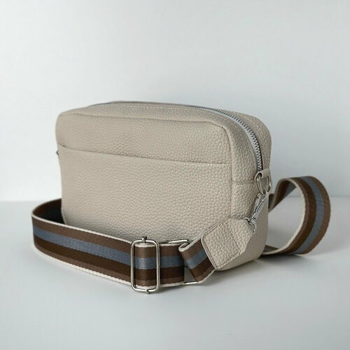 фото Сумка кросс-боди symkakrossbody2, фактура зернистая, бежевый lifestyle74