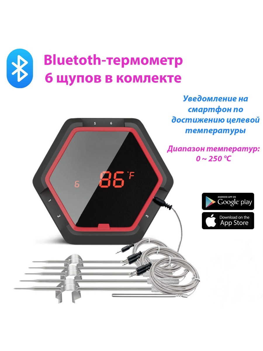 Кулинарный термометр Prime Grill IBT-6XS