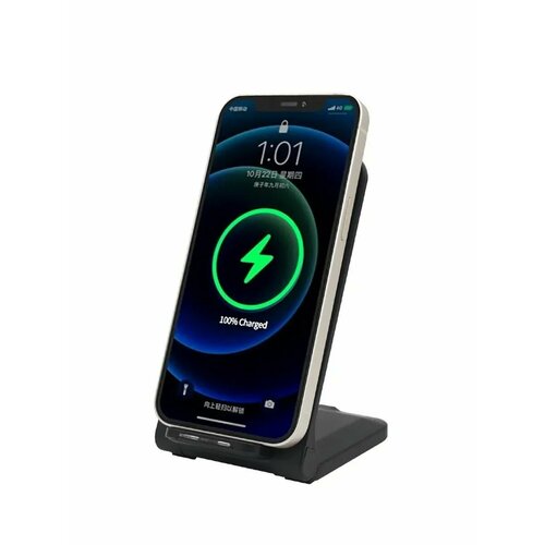 Беспроводное зарядное устройство Fast Charge, подставка, черный беспроводное зарядное устройство ultraslim 10w fast charge