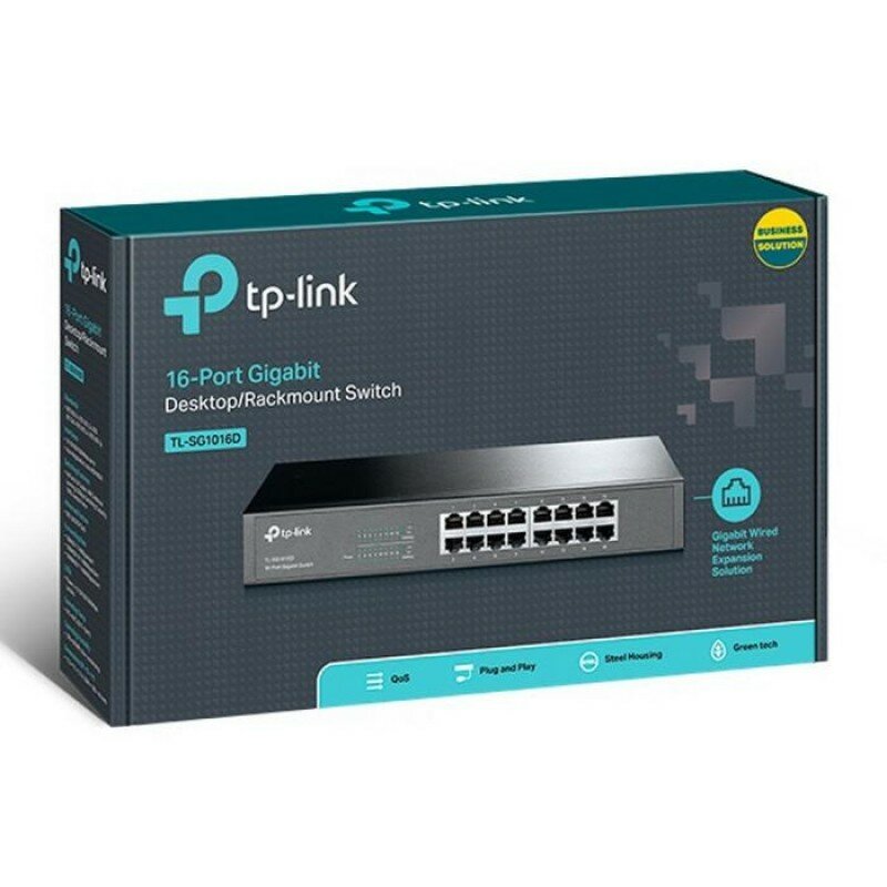 Коммутатор TP-Link TL-SG1016D 16G неуправляемый