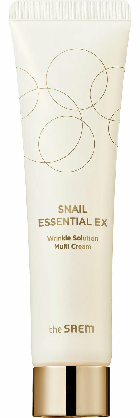 Крем-бальзам с муцином золотой улитки The Saem Snail Essential EX Wrinkle Solution Multi Cream, 60 мл