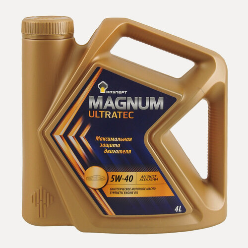 Изображение товара Масло моторное роснефть MAGNUM ULTRATEC 5W40 синтетика 4 л 40815442