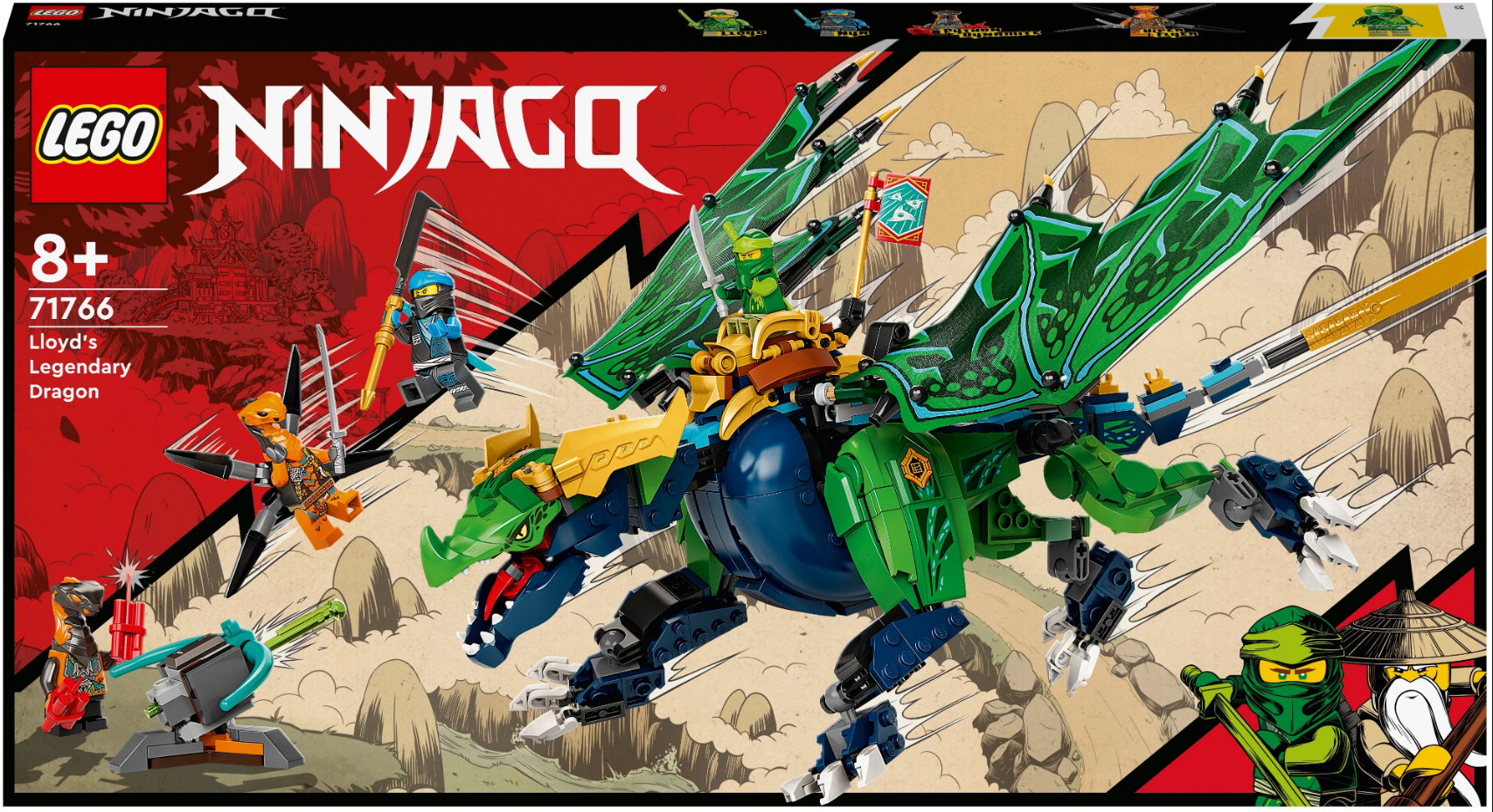 Конструктор LEGO Ninjago 71766 Легендарный дракон Ллойда, 747 дет.