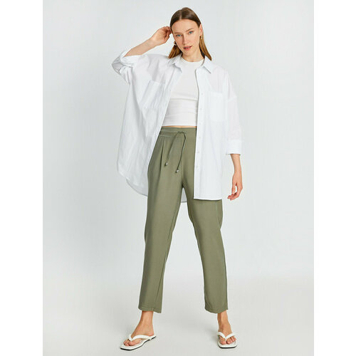 фото Брюки koton, размер 34, хаки